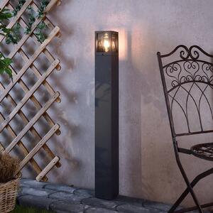 Deko-Light Lampioncino da giardino Facado II, dimmerabile, Alluminio / Grigio / Zincato, Alluminio, Moderno, Lampada da esterni