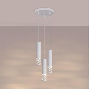 Sollux SL.1694 - Lampadario a sospensione con filo LIRO 3xGU10/10W/230V bianco