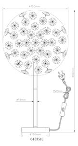 Globo 64135TC - Lampada da tavolo LED KATRINA 8xG9/3,5W/230V cromo lucido