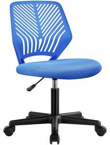 Sedia da ufficio girevole - Senza braccioli - 136 kg - Blu - 50 x 55 x 79-92 cm