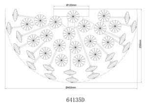 Globo 64135D - Plafoniera LED KATRINA 4xG9/3,5W/230V oro