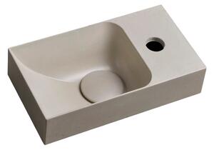 Lavabo in grigio chiaro in calcestruzzo 31x17 cm Piccolino – Sapho
