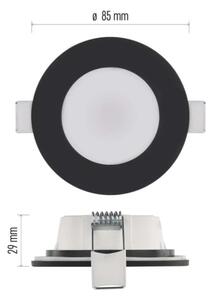 LED lampada da incasso bagno LORI LED/4,5W/230V IP65 2700/4000K nero