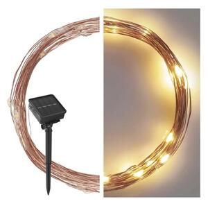Catena solare LED/2,4W/1,2V 1xAA 15 m IP44 3000K 600 mAh