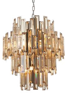 Endon 72744 - Lampadario a catena VIVIANA 12xE14/40W/230V fumo