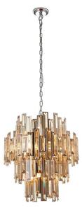 Endon 72744 - Lampadario a catena VIVIANA 12xE14/40W/230V fumo