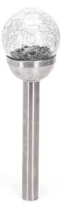 Aigostar - Lampada solare a LED LED/0,006W/1,2V 37,8cm Cromo 2700K IP44