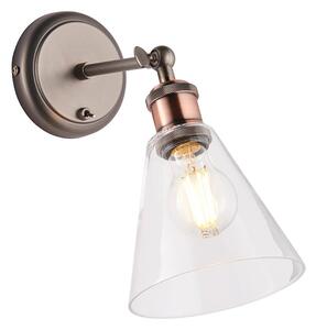 Endon 92874 -Faretto da parete HAL 1xE27/10W/230V bronzo/rame/limpido