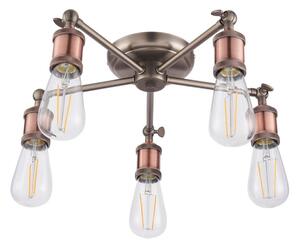 Endon 76336 - Faretto HAL 5xE27/40W/230V cromo opaco/rame