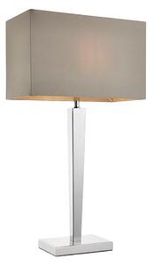 Endon 56707 - Lampada da tavolo MORETO 1xE27/60W/230V cromo lucido/grigio