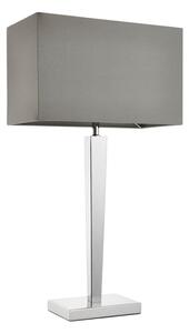 Endon 56707 - Lampada da tavolo MORETO 1xE27/60W/230V cromo lucido/grigio