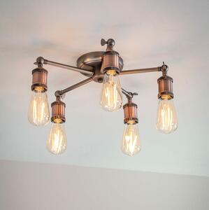 Endon 76336 - Faretto HAL 5xE27/40W/230V cromo opaco/rame