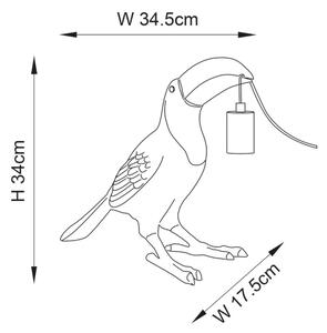 Endon 95077 - Lampada da tavolo TOCO TOUCAN 1xE27/10W/230V oro