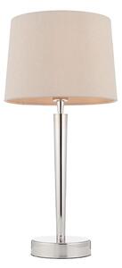 Endon 72175 - Lampada da tavolo SYON 1xE14/40W/230V cromo lucido/beige USB