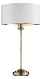 Endon 104054 - Lampada da tavolo HIGHCLERE 1xE14/7W/230V bianco/ottone diametro 25 cm