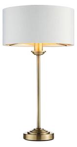 Endon 104054 - Lampada da tavolo HIGHCLERE 1xE14/7W/230V bianco/ottone diametro 25 cm