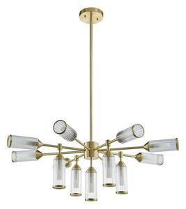 Endon 106256 - Lampadario a sospensione con supporto rigido TOUR 13xG9/3W/230V ottone