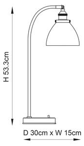 Endon 91740 - Lampada da tavolo HANSEN 1xE14/40W/230V cromo opaco