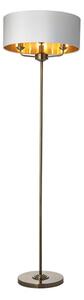 Endon 98935 - Lampada con piedistallo HIGHCLERE 3xE14/40W/230V bianco/ottone