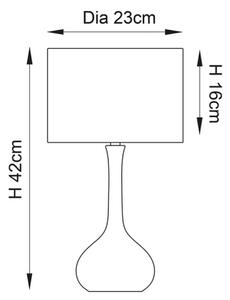 Endon 61191 - Lampada da tavolo dimmerabile PICCADILLY 1xE14/40W/230V ottone/beige