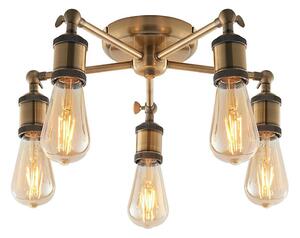 Endon 97244 - Lampada a 5 faretti HAL 5xE27/40W/230V in ottone