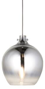 Endon 96442 - Lampadario a sospensione con filo PANTHER 1xE27/10W/230V cromo lucido/fumé