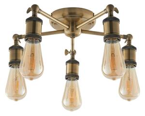 Endon 97244 - Lampada a 5 faretti HAL 5xE27/40W/230V in ottone
