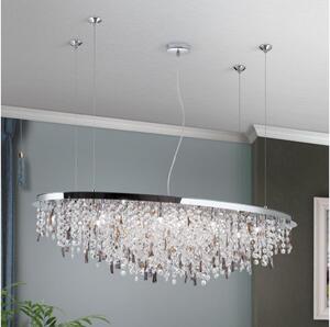 Orion - Lampadario di cristallo a sospensione CRYSTALRIVER 21xG9/40W/230V cromo lucido