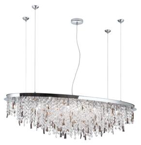 Orion - Lampadario di cristallo a sospensione CRYSTALRIVER 21xG9/40W/230V cromo lucido