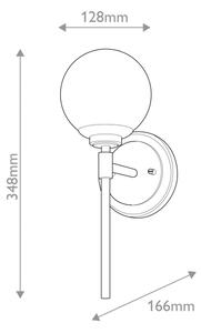 Kichler KL-BENNO1-CPZ - Lampada LED da bagno BENNO 1xG9/3W/230V IP44 ottone