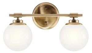 Kichler KL-BENNO2-CPZ - Lampada LED da bagno BENNO 2xG9/3W/230V IP44 ottone
