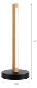 Lampada da tavolo LED VERDE LED/10W/230V 3000K rovere/nero