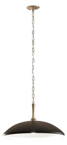Kichler KL-DELAROSA-P-BK - Lampadario a sospensione con catena DELAROSA 1xE27/60W/230V nero/ottone