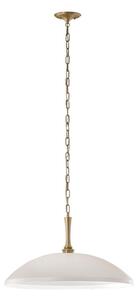 Kichler KL-DELAROSA-P-WH - Lampadario a sospensione con catena DELAROSA 1xE27/60W/230V bianco/ottone