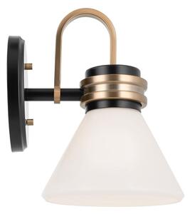 Kichler KL-FARUM1-BK - LED Lampada da bagno FARUM 1xG9/3W/230V nero/ottone
