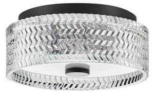 Hinkley HK-ELLE-F-S-BK - Plafoniera 2xE27/60W/230V diametro 30,5 cm nero