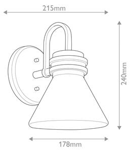 Kichler KL-FARUM1-CPZ - LED Lampada da bagno FARUM 1xG9/3W/230V ottone