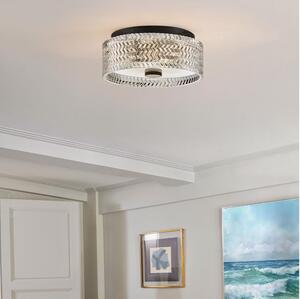 Hinkley HK-ELLE-F-S-BK - Plafoniera 2xE27/60W/230V diametro 30,5 cm nero