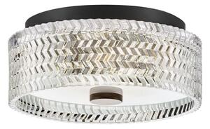 Hinkley HK-ELLE-F-S-BK - Plafoniera 2xE27/60W/230V diametro 30,5 cm nero
