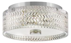 Hinkley HK-ELLE-F-S-CM - Plafoniera 2xE27/60W/230V diametro 30,5 cm cromo