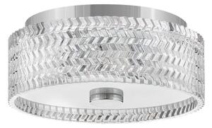 Hinkley HK-ELLE-F-S-CM - Plafoniera 2xE27/60W/230V diametro 30,5 cm cromo