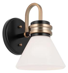 Kichler KL-FARUM1-BK - LED Lampada da bagno FARUM 1xG9/3W/230V nero/ottone