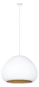 Lampadario a sospensione con filo LAVA 1xE27/15W/230V bianco/oro