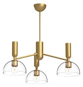 Alora Mood ALM-JUDE3-GD-CL - Lampadario a sospensione con supporto rigido JUDE 3xE27/60W/230V ottone