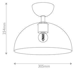 Alora Mood ALM-JUDE-SF-GD-CL-Plafoniera JUDE 1xE27/60W/230V diametro 30,5cm ottone