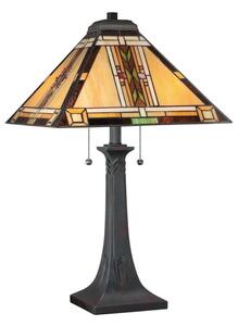 Quoizel QZ-NAVAJO-TL-VB - Lampada da tavolo Tiffany NAVAJO 2xE27/60W/230V