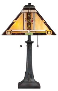 Quoizel QZ-NAVAJO-TL-VB - Lampada da tavolo Tiffany NAVAJO 2xE27/60W/230V