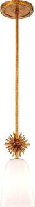 Quoizel STARING-MP-DG-OPAL-Lampadario STARING 1xE27/40W/230V diametro 18,4 cm oro/bianco