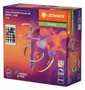 Ledvance - Striscia solare LED RGB dimmerabile FLEX MAGIC 5 m LED/1,6 W/3,7 V IP44 + telecomando
