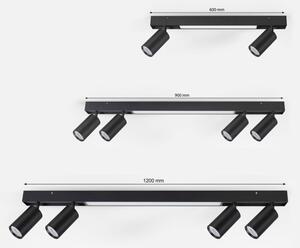 Brilagi - Faretto LED SELE 2xGU10/30W/230V + LED/15W nero